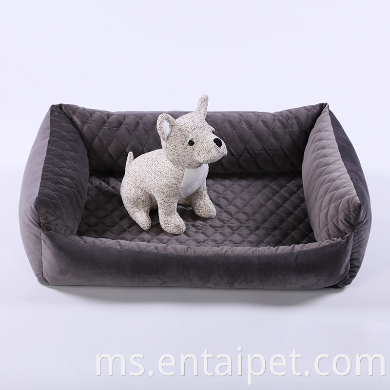 Produk haiwan kesayangan tahan faux bulu anjing peliharaan persegi